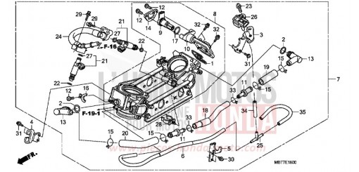 THROTTLE BODY XL1000VA de 2010
